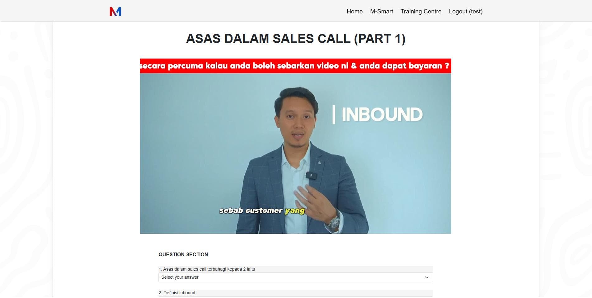 On-Demand Training Centre